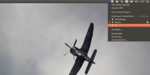 Abbildung 2: Ubuntu erlaubt das bequeme Wechseln des angemeldeten Nutzers über den System-Tray.
