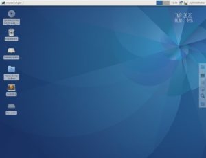 Abbildung 3: Die Feed-Daten des Temperatursensors erscheinen zu guter Letzt im Conky-Widget, hier mit der Konfiguration »Simple Conky«.