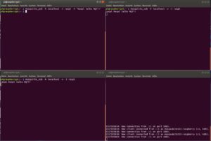 Abbildung 2: Die Nachrichten eines MQTT-Senders lassen sich mit mehr als einem Empfänger auswerten.