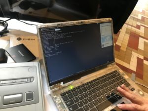 Abbildung 4: Zog viel Aufmerksamkeit auf sich: der Prototyp eines durchsichtigen Pinebooks.