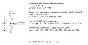 Abbildung 6: Der Spannungsteiler sorgt für eine gleichmäßige Stromversorgung.