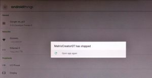 Abbildung 3: Die Beispielanwendung auf Android Things ließ sich nicht so recht zum Laufen bringen.