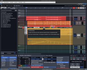 Abbildung 1: Waveform&nbsp;9 auf dem RasPi: Viele sinnvolle Funktionen, aber der Tool-Tipp zum MIDI-Stiftwerkzeug ist irreführend.