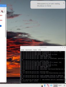 Abbildung 3: In dieser Form erscheint eine Warnmeldung auf dem Desktop des Raspberry&nbsp;Pi.