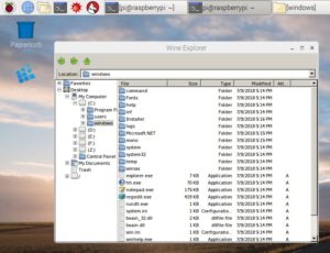 Abbildung 3: Der "gute" alte Windows-Explorer unter Raspbian in Aktion.