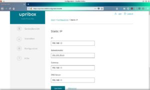 Abbildung 4: Mithilfe der statischen Konfiguration binden Sie die Upribox trotz eines störrischen Routers ins Netz ein.