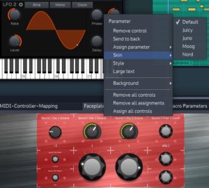 Abbildung 6: Eine wahrlich frankensteinsche Plugin-Oberfläche mit Knöpfen im Stil von Moog, Juno und Nord Lead gleichzeitig.
