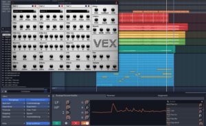 Abbildung 7: Der VST-Synth VEX mit von einem Envelope Follower modulierten Filter.