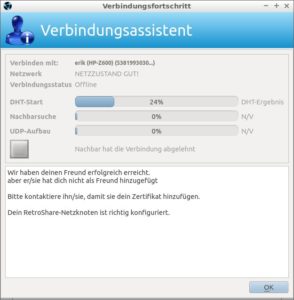 Abbildung 2: Mithilfe des Assistenten stellen Sie die Verbindung zu anderen Partnern her.