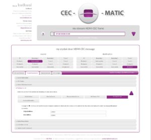 Abbildung 3: Beim Entschlüsseln von CEC-Befehlen hilft die Webseite CeC-o-Matic.