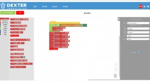 Abbildung 4: Mit diesem Bloxter-Programm fährt der GoPiGo3 so lange geradeaus, bis er auf ein Hindernis trifft. Anschließend versucht er, diesem auszuweichen und seine Fahrt fortzusetzen.