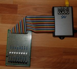 Abbildung 2: Das Testboard, mit dem Sie die GPIOs des Raspberry&nbsp;Pi testen.