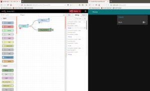 Abbildung 7: Flow und Dashboard für einen digitalen Ausgang.