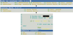 Abbildung 5: Der Ablauf beim Suchen und Ersetzen. Geht dabei etwas daneben, l&auml;sst sich der Ausgangszustand mit <span class="key-combo">[Alt]+[U]</span> wiederherstellen.
