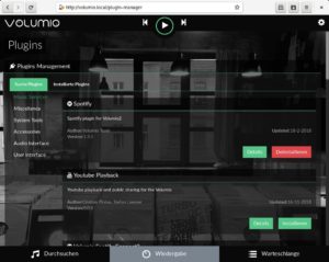Abbildung 6: Das Spotify-Plugin l&auml;sst sich kostenlos aktivieren. F&uuml;r andere Streaming-Dienste wie Tidal oder Qobuz m&uuml;ssen Sie bezahlen.
