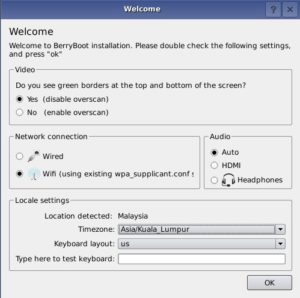 Abbildung 1: Der Berryboot-Installationsdialog begnügt sich mit der Angabe weniger Optionen.