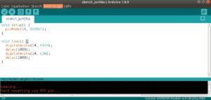 Abbildung 5: Hier sehen Sie die korrekten Kommunikationseinstellungen der Arduino IDE, um ein Programm in das ESP8266-Modul hochzuladen.