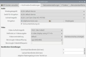Abbildung 3: Bei den <span class="ui-element">Multimedia-Einstellungen</span> konfigurieren Sie die Echounterdr&uuml;ckung sowie das Aufnahmeger&auml;t, also das Mikrofon.