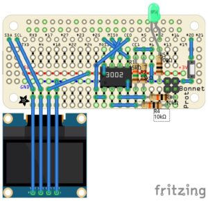 Abbildung 5: Das Layout des pHats mit der Platinenlayout-Software Fritzing.