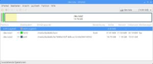 Abbildung 1: Gparted erlaubt es auf einfache Weise, Datentr&auml;ger umzuformatieren.