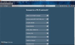 Abbildung 1: Die WLAN-Erkennung klappt mit dem Webthings-Gateway von Mozilla bereits zuverlässig.