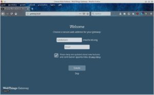 Abbildung 2: Dank einer eigenen Subdomain lässt sich Webthings auch über das Internet erreichen.
