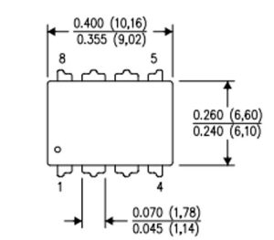 Abbildung 6: Ein kleiner Punkt markiert auf dem TI SN65HVD1782 den Pin 1. (Bild: Texas Instruments)