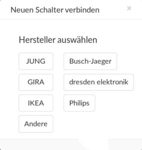 Abbildung 7: Auch smarte Schalter steuert die App an.