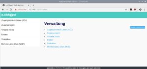 Abbildung 2: F&uuml;r die Verwaltungsaufgaben stellt der Ejabberd-Server ein &ndash; allerdings spartanisches &ndash; Webinterface bereit.