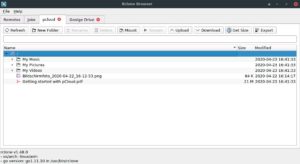 Abbildung 3: Für das Arbeiten auf der Cloud bietet das Rclone-Frontend mehrere Funktionen an.