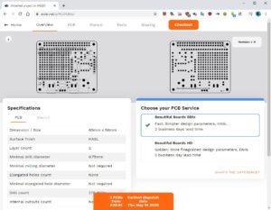 Abbildung 4: Schon während des Hochladens analysiert die Bestell-Software von Aisler die PCB-Datei und liefert einen Kostenvoranschlag.