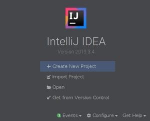 Abbildung 1: Der Willkommensbildschirm von Intellij Idea bietet bereits diverse Optionen zum &Ouml;ffnen und Erstellen von Projekten.