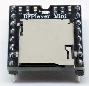Abbildung 3: Mittels eines Mini-Audioplayers lässt sich die Sprachausgabe sogar von einem Mikrocontroller übernehmen.