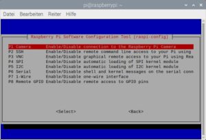 Abbildung 3: Wie gewohnt m&uuml;ssen Sie die Kameraunterst&uuml;tzung in der Raspbian-Konfiguration aktivieren.