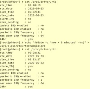 Abbildung 5: Mittels eines externen RTC-Moduls l&auml;sst sich im RasPi auch ein zeitgesteuerter Alarm setzen.