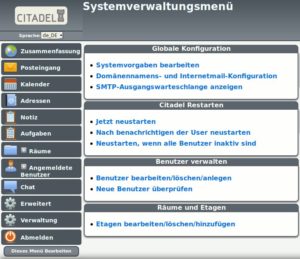 Abbildung 3: Auch die Administrationsmenüs wirken durchdacht.
