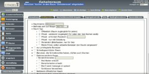 Abbildung 5: Die Dialoge zur Raumkonfiguration fallen sehr ausführlich aus.