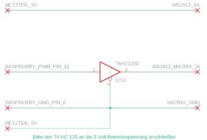 Abbildung 1: Der Schaltplan zum LED-Panel.
