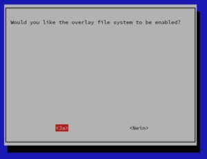 Abbildung 2: Die Aktivierung des Overlay-Dateisystems erfolgt &uuml;ber das Raspberry-Pi-Konfigurationswerkzeug.