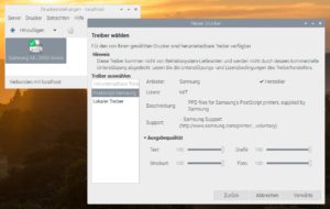 Abbildung 3: Die Konfiguration von Druckern erfolgte bislang über das wenig intuitive Webfrontend des Cups-Druckdiensts. Das Dezember-Update bringt nun einen grafischen Druckermanager mit.
