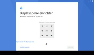 Abbildung 5: Das Display entsperren Sie mit einem vorab festgelegten Muster.