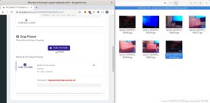 Abbildung 5: Das PiControl-Modul l&auml;sst sich recht leicht um eigene Funktionen erweitern: Hier erstellt der RasPi per Mausklick ein Bild und l&auml;dt es auf einen Server hoch.