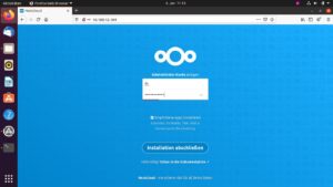 Abbildung 9: Erfolg! Die Nextcloud startet wie gewünscht.