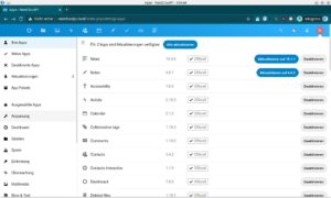 Abbildung 9: Durch Apps können Sie den Funktionsumfang von NextcloudPi erheblich erweitern.