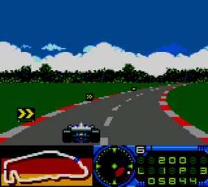 Abbildung 4: Das Arcade-Game "Formula 1" sieht ziemlich pixelig aus. Testen Sie die unterschiedlichen Shader, um die Darstellung auf einem großen Monitor zu optimieren.