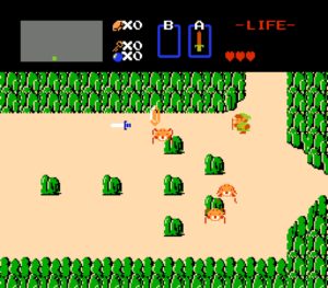 Abbildung 6: Die allererste Ausgabe von Zelda, "The Legend of Zelda", hat eine ziemlich bescheidene Auflösung. Auch hier helfen Shader, die Darstellung zu verbessern.