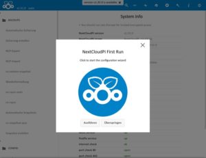 Abbildung 1: Für die wichtigsten Konfigurationen bietet Nextcloud ein grafisches Frontend an.