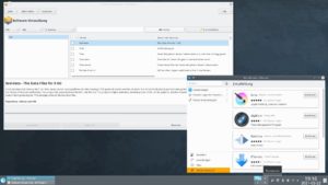 Abbildung 2: Für die Softwareinstallation bietet OpenMandriva für den RasPi zwei grafische Frontends an.