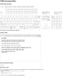 Abbildung 2: Der TMK-Editor zur Konfiguration der einzelnen Tasten im Webbrowser.