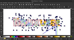 Abbildung 3: Das LinuxUser-Logo, mit Inkscape in Gcode umgewandelt.